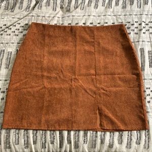Burnt orange skirt